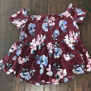 An off the shoulder Kendall and Kylie top